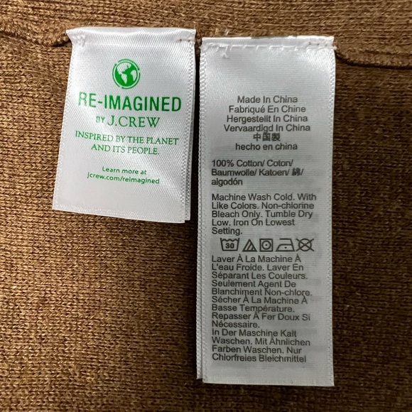 J. Crew Warm Brown Knit Cardigan Sweater Size 2X Retail Price $118 - Picture 4 of 11